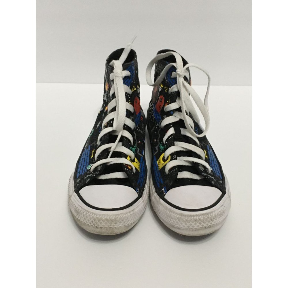 Converse All Star Lace Up 5 Black Gaming Colorful Knights Skulls High Top Sneake